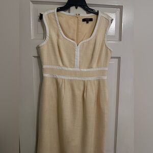 Alex Marie Yellow Sleeveless Midi Sundress